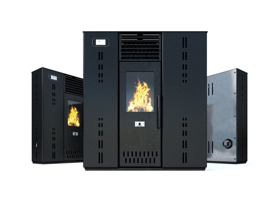 ПЕЛЕТНИ КАМИНИ "GEMINI" 10 kw-топловъздушни