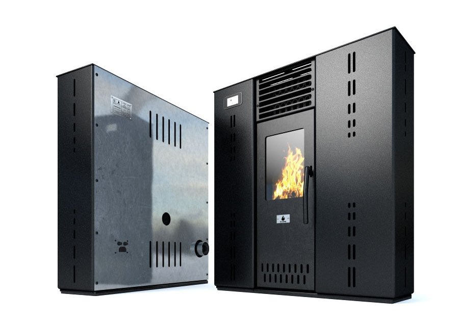 ПЕЛЕТНИ КАМИНИ "GEMINI" 8 kw-топловъздушни