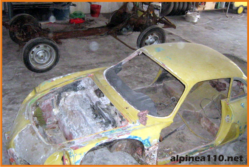 Renault alpine 110A Restoration