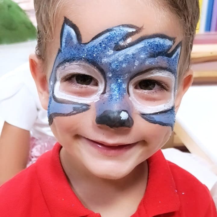 Рисунка на лице