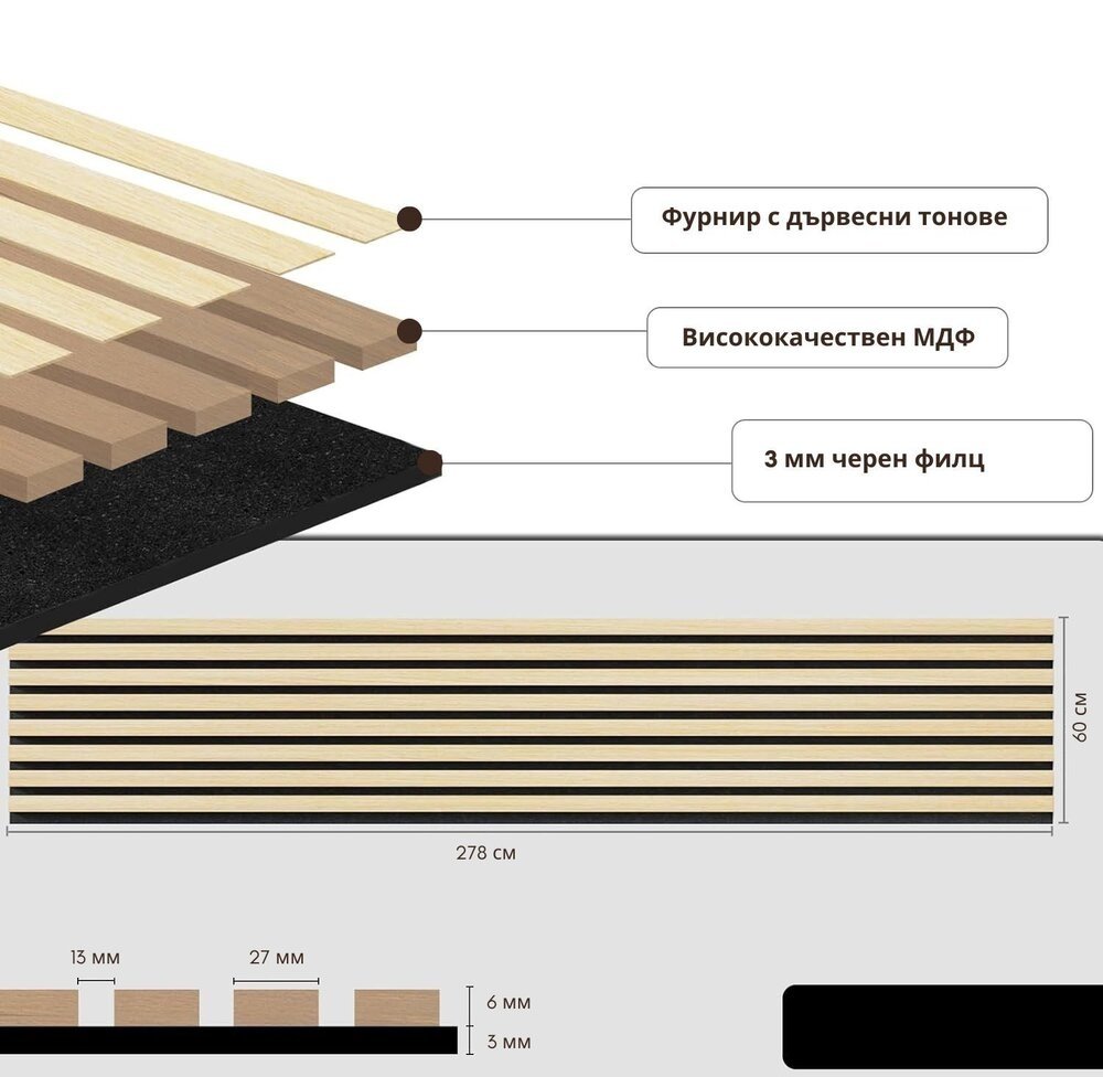 Mdf акустичнен 3d панел - MDF-AKUSTIK-3D-PANEL-001