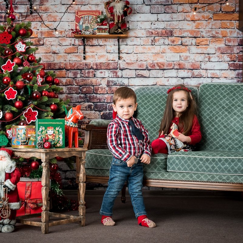Коледна фотосесия на Божидара и Стефан