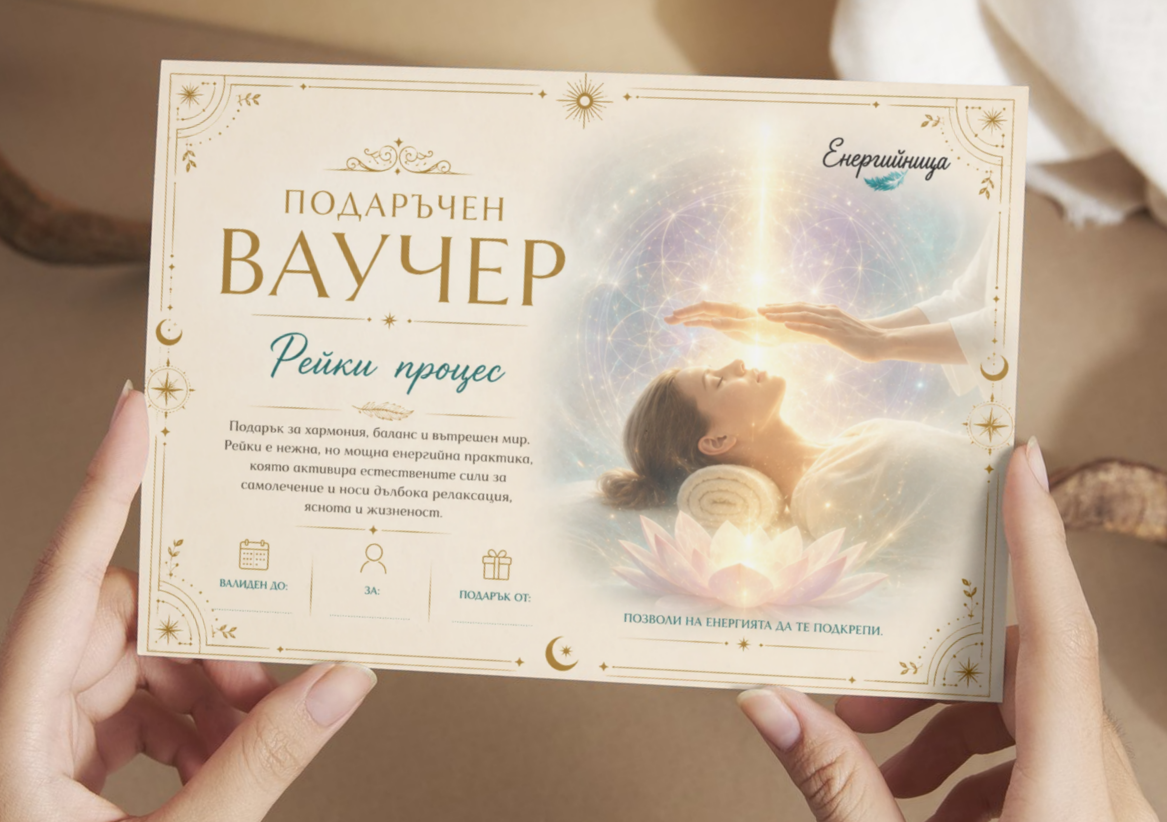 Подаръчен ваучер | Рейки процедура