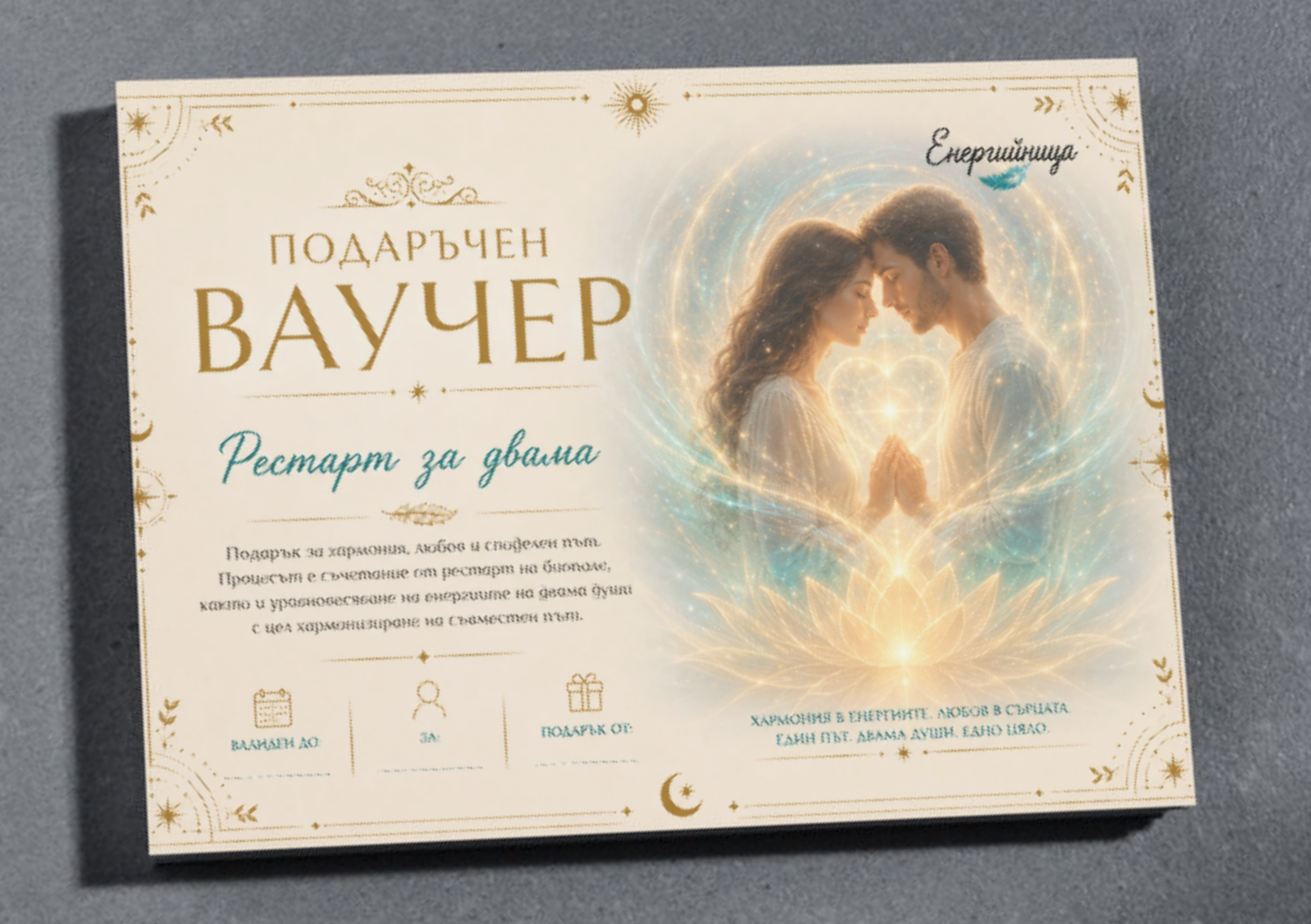 Подаръчен ваучер | Енергийно изчистване и рестартиране