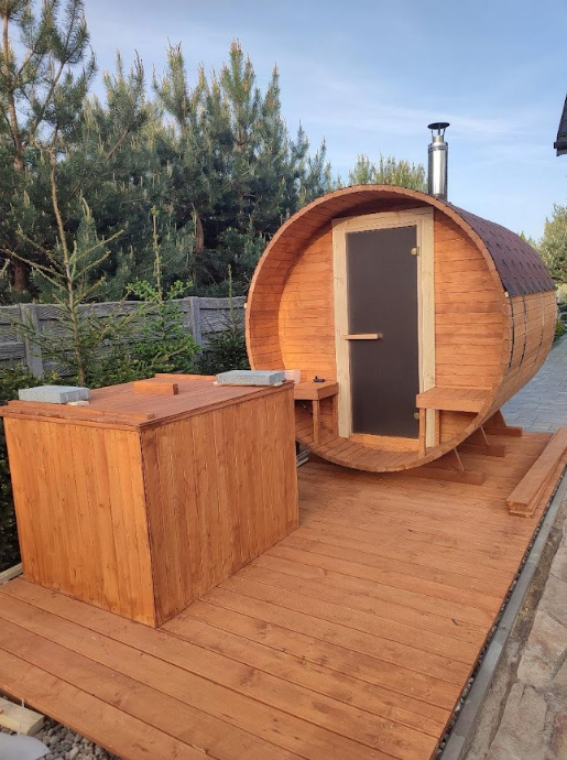 IVA SAUNA Barrel 3.0 m + Terrace 0.4 m | {Page title} | IVASTROY 2006