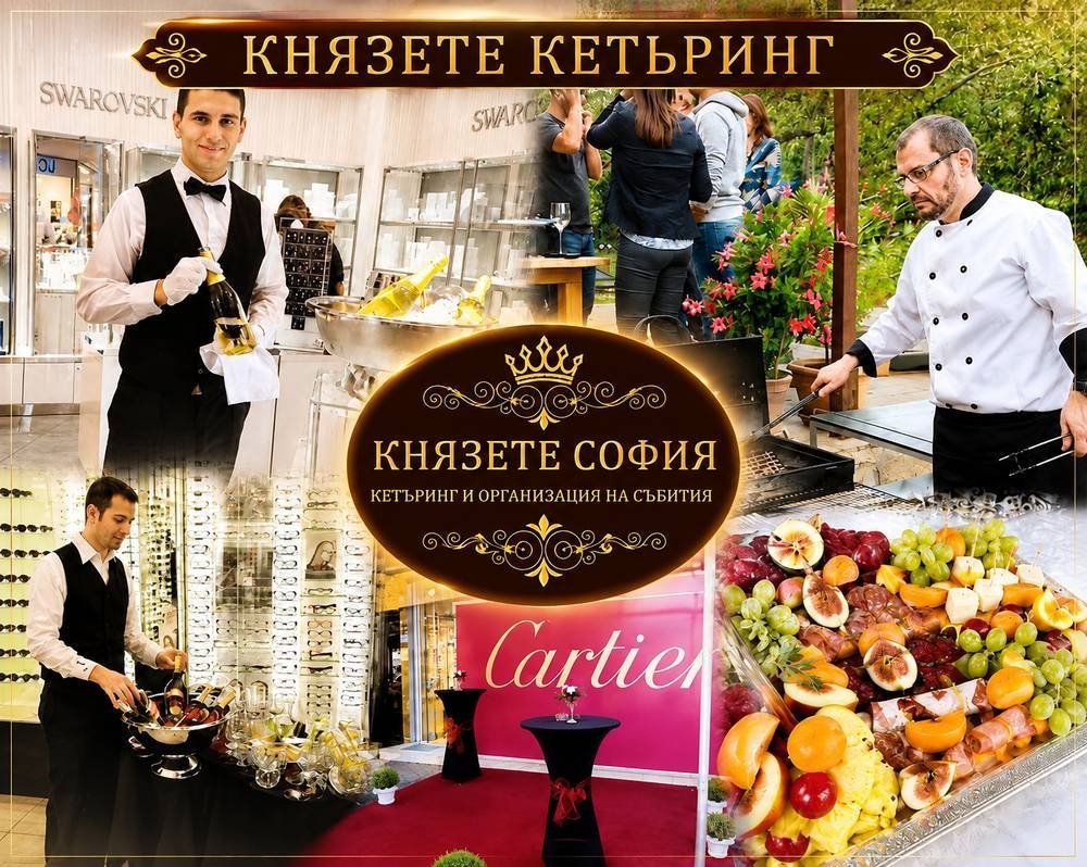 Луксозен кетъринг от Князете София &ndash; коктейли, фирмени събития, сватби, юбилеи, барбекю и гурме кетъринг с професионално обслужване в София и цялата страна