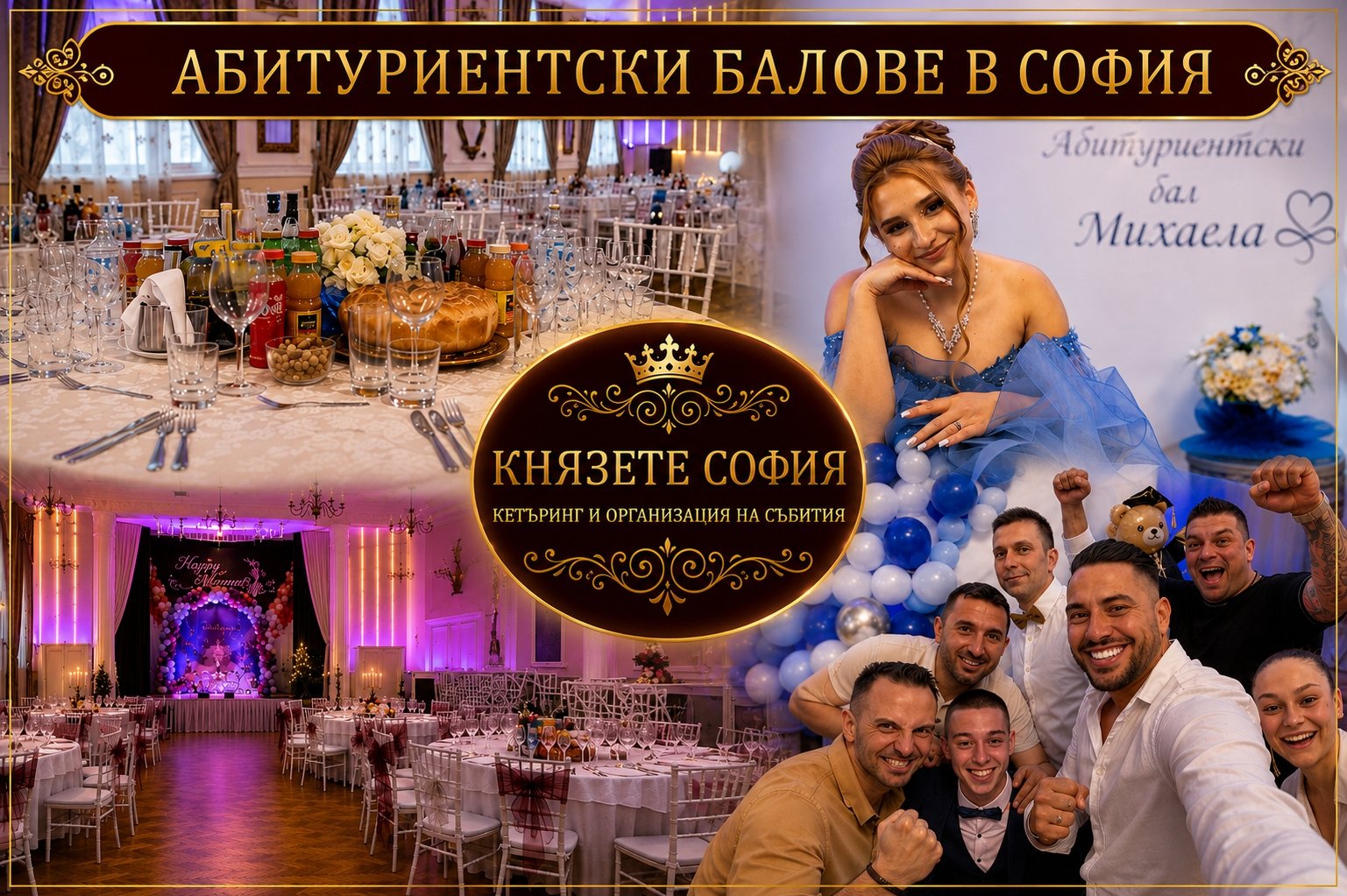 Пълна организация на  абитуриенски бал в София от Князете Кетеринг в Зала Импера София