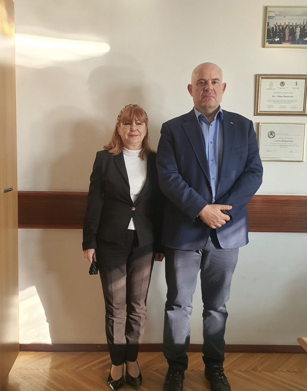 Иван Гешев e провел работна среща в Скопие с административния ръководител на Прокуратурата за борба с организираната престъпност и корупция Вилма Русковска