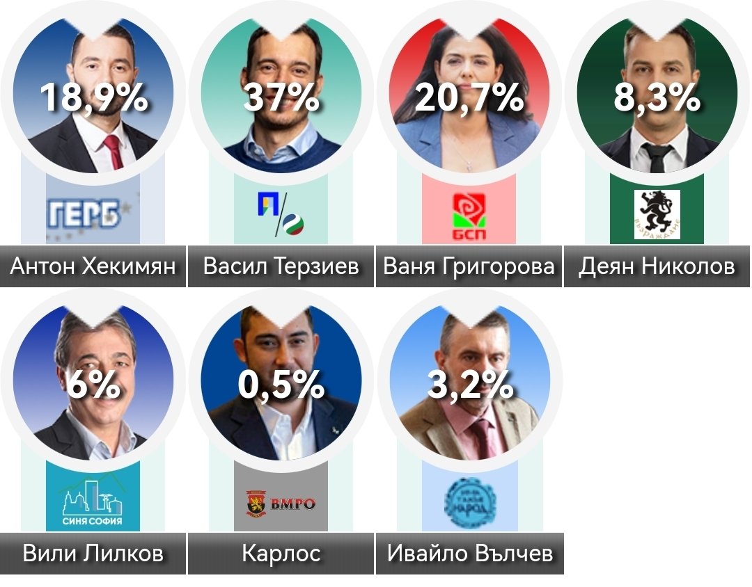 Васил Терзиев и Ваня Григорова - на балотаж в София, според данните от екзитполовете | The News BG Reporter ®
