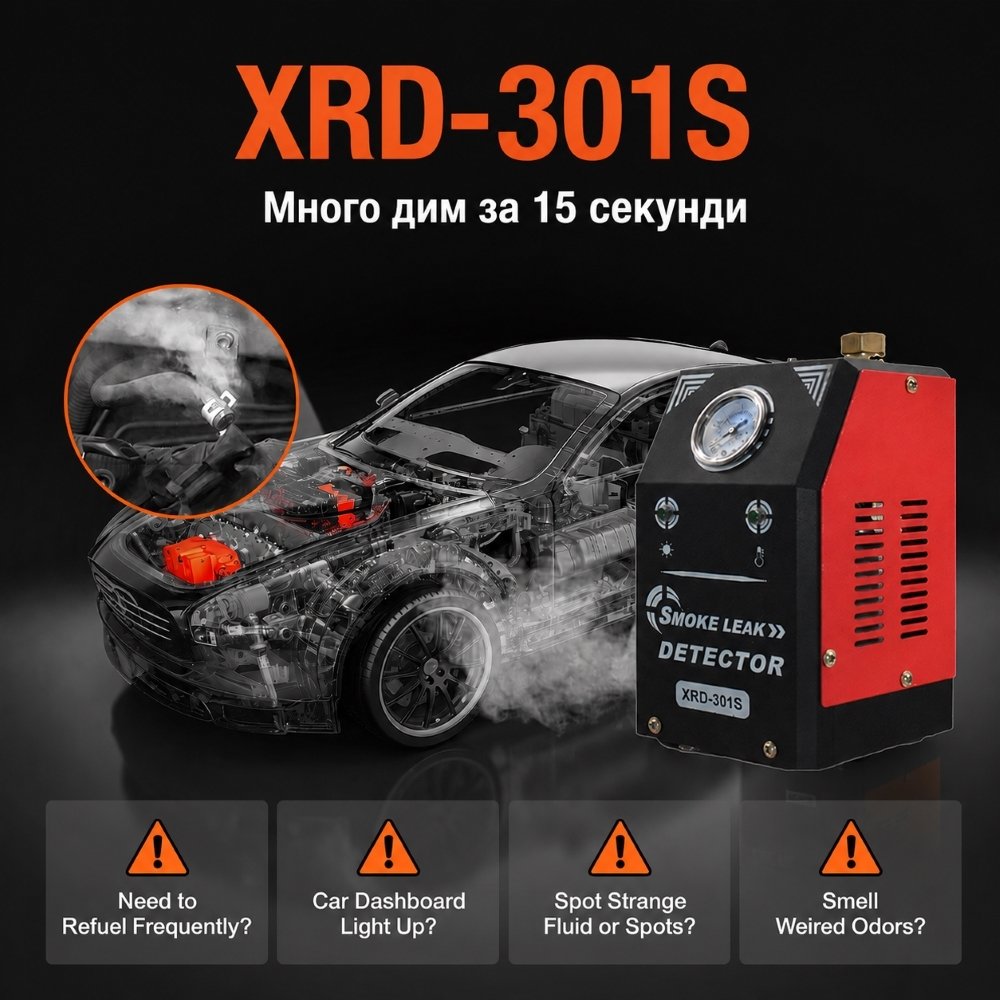 Тестер за откриване на течове с пушек XDR 301S