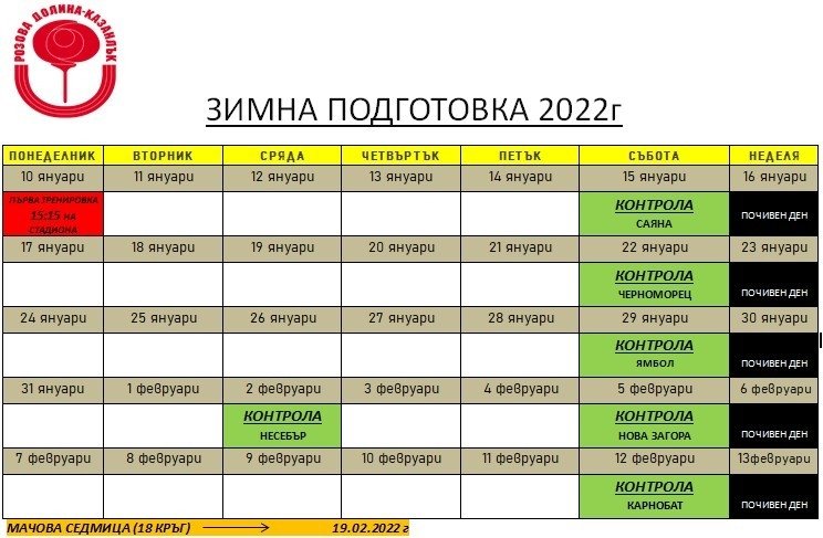 ПРОГРАМА ПРОЛЕТ 2022