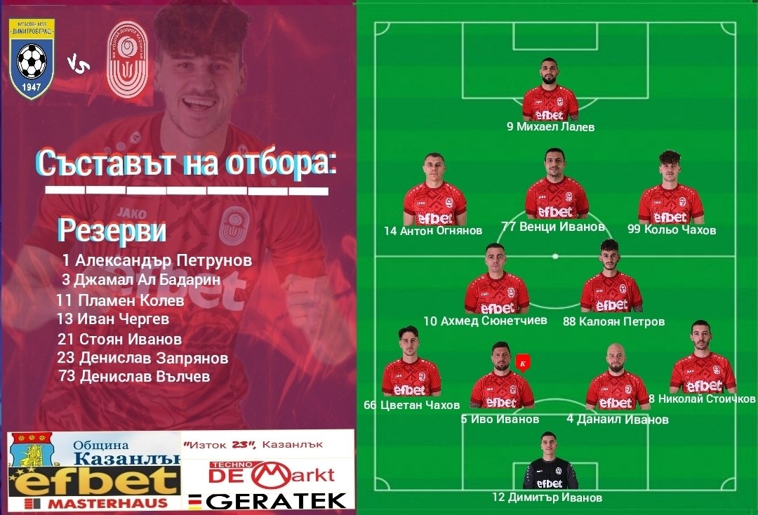 19 кръг: Димитровград 1947 (Дим.гр) - Розова долина (Кз)