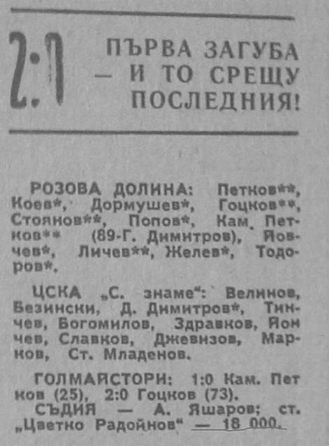 1982-1983 - "A" РФГ